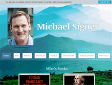 Tablet Screenshot of michaelsigner.com